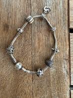 Pandora armband met 8 bedels, Handtassen en Accessoires, Armbanden, Ophalen of Verzenden, Zo goed als nieuw