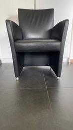 Leren zetel - 1 persoons, Huis en Inrichting, Ophalen, Eenpersoons, Minder dan 75 cm, Zo goed als nieuw