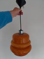 Vintage Oranje opaline hanglamp, Enlèvement ou Envoi