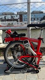 Brompton rode Cline H6R 6-versnellingen 2022 dynamonaaf, Fietsen en Brommers, Ophalen, Brompton, 14 tot 16 inch, Versnellingen