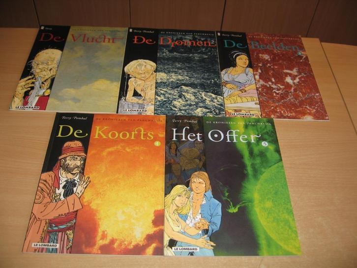 De kronieken van Panchrysia : Complete reeks in 5 delen., Boeken, Stripverhalen, Zo goed als nieuw, Complete serie of reeks, Ophalen of Verzenden