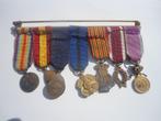 barettes de médailles, Verzamelen, Militaria | Algemeen, Ophalen of Verzenden, Landmacht, Lintje, Medaille of Wings