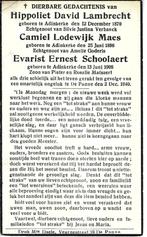 RP Lambrecht/Maes/Schoolaert omgekomen landmijn 02/12/1940, Ophalen of Verzenden