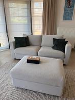 Slaapbank ikea + toebehorende poef, Huis en Inrichting, Ophalen, Zo goed als nieuw, Rechthoekig, Stof