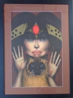 JEF VAN TUERENHOUT / KONINGIN / KLEURZEEFDRUK / 115x86cm KAD, Antiek en Kunst, Ophalen