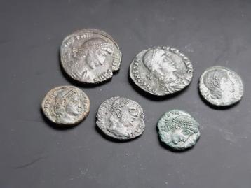 Munten - Romeins - Lotje van 6 stuks -brons beschikbaar voor biedingen