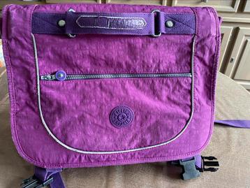 Mooie paarse boekentas kipling beschikbaar voor biedingen