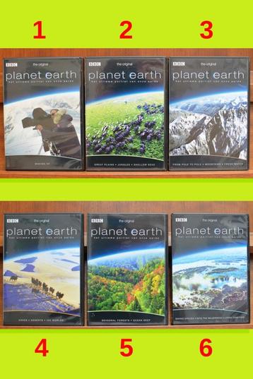 6 DVD'S PLANET EARTH/THE ORIGINAL + 1 GRATIS DVD NAT. GEOGR 