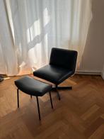 Lounge chaise, Huis en Inrichting, Stoelen, Gebruikt, Zwart, Leer, Ophalen of Verzenden
