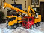 Bruder Liebherr kraanwagen Scania track Man met graafmachin, Kinderen en Baby's, Speelgoed |Speelgoedvoertuigen, Ophalen, Zo goed als nieuw