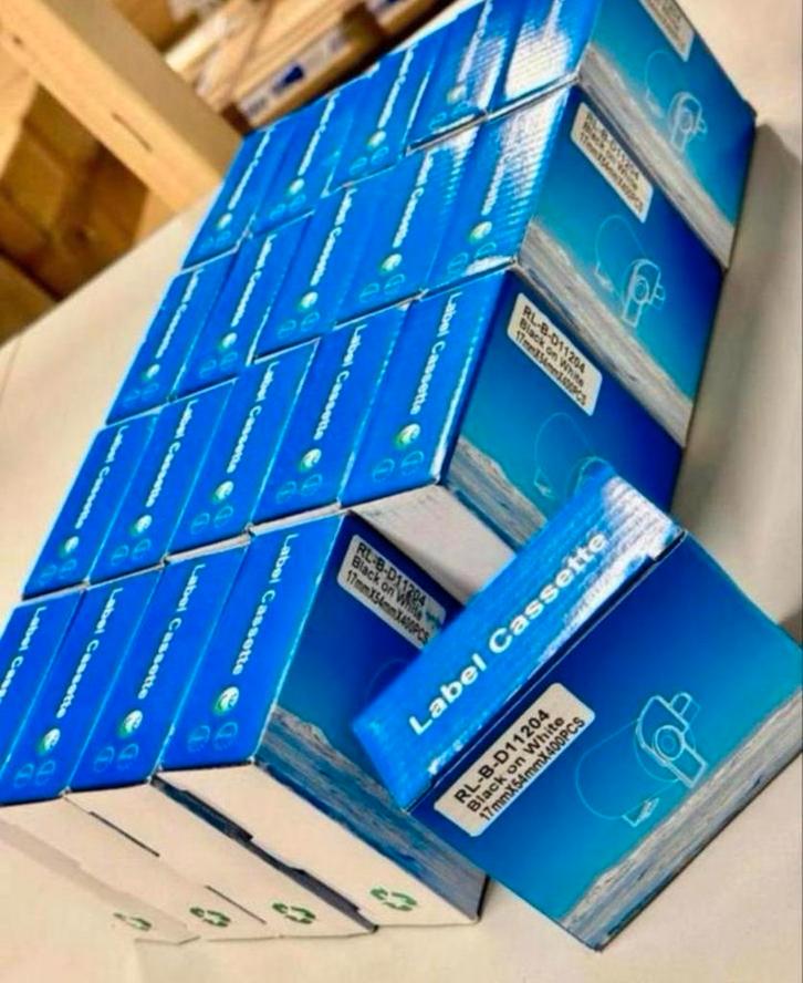 20 stuks vervanging Brother DK-11204 labels 17 X 54 MM 400, Computers en Software, Labelprinters, Nieuw, Ophalen of Verzenden