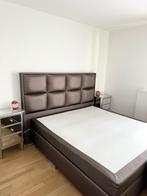 Lit boxspring 180 x 200 cm double matelas en très bon état, Huis en Inrichting, Slaapkamer | Boxsprings, Ophalen, Zo goed als nieuw