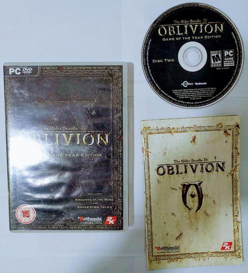 PC games (o.a. "The Elder Scrolls IV: Oblivion"), Games en Spelcomputers, Games | Pc, Gebruikt, Role Playing Game (Rpg), 1 speler
