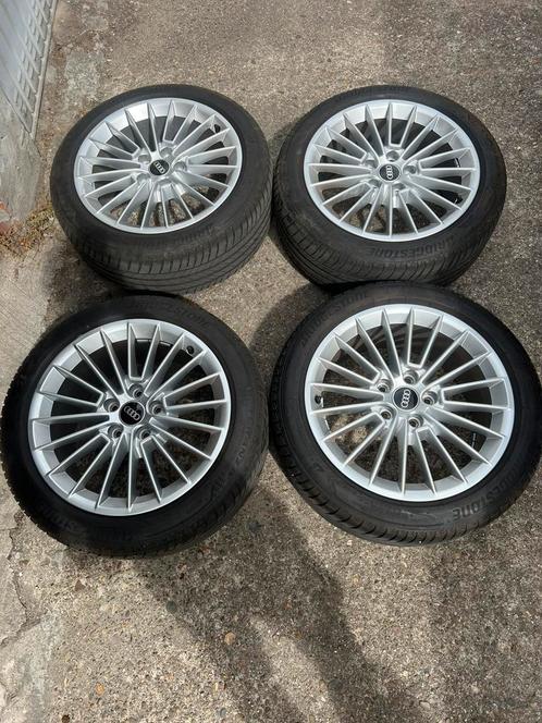 Audi A3 S-line Velgen met Bridgestone Zomerbanden, Auto-onderdelen, Banden en Velgen, Banden en Velgen, Zomerbanden, 17 inch, 225 mm