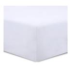 Deux Draps Housse 160 x 200 cm - Coloris: Blanc, Maison & Meubles, Chambre à coucher | Linge de lit, Enlèvement, Comme neuf, Blanc