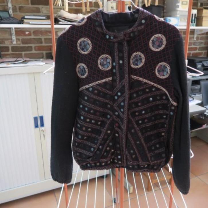 Jasje nieuw zwart veel strass Maison Scotch mt 38-40, Kleding | Dames, Jassen | Winter, Nieuw, Maat 38/40 (M), Zwart, Ophalen of Verzenden