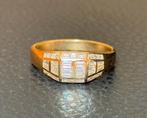 18K gouden ring 32 natuurlijke diamanten 1.60ct certificaat!, 19 tot 20, Geel, Ophalen of Verzenden, Dame of Heer