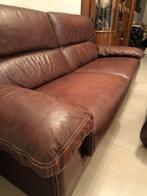 Lounge in buffelleer, raam... Om in beslag te nemen!, Ophalen, Zo goed als nieuw, Tweepersoons, Leer