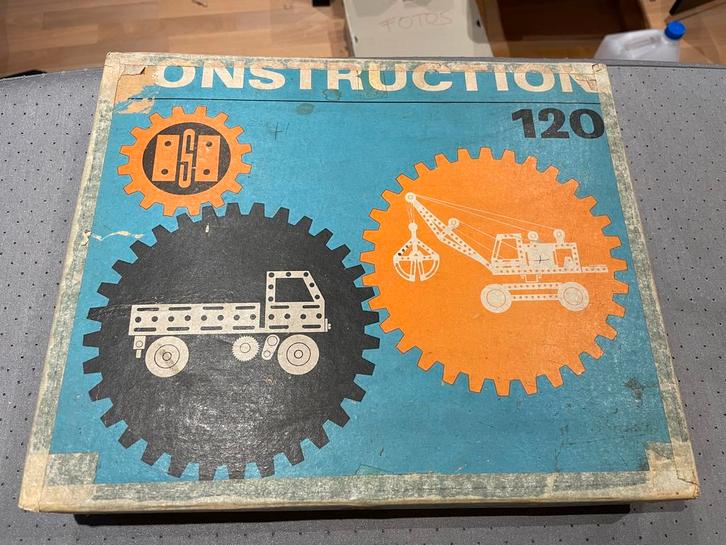 Ouderwetse metalen mecano doos, Antiek en Kunst, Antiek | Speelgoed, Ophalen