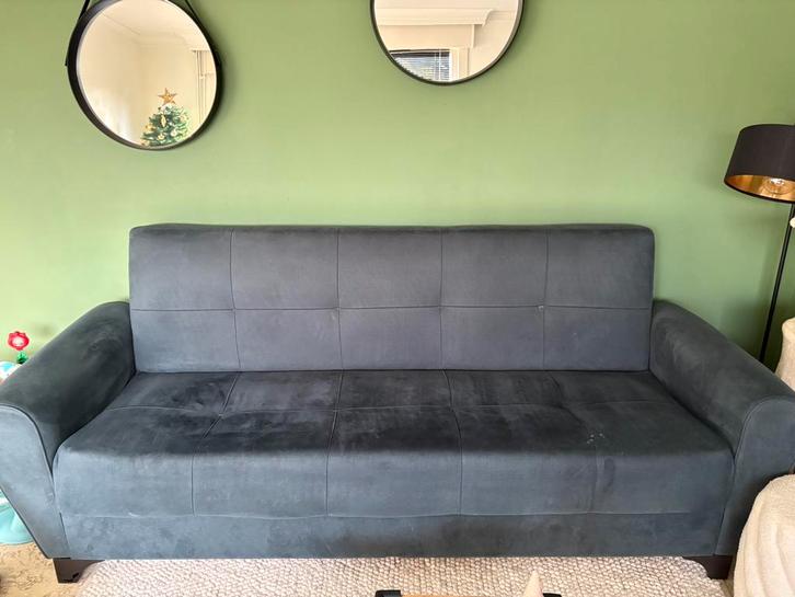 Zetelbed, Huis en Inrichting, Slaapkamer | Slaapbanken, Gebruikt, Overige maten, Overige maten, Tweepersoons, Groen, Ophalen