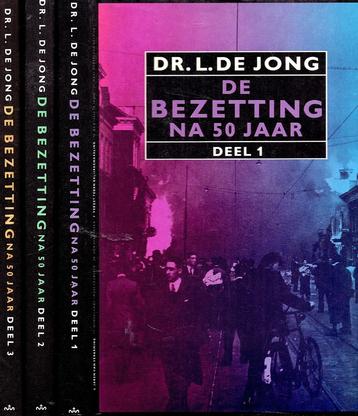 DE BEZETTTING na 50 jaar, 3 delen /3 boeken. Dr. L. De Jong beschikbaar voor biedingen