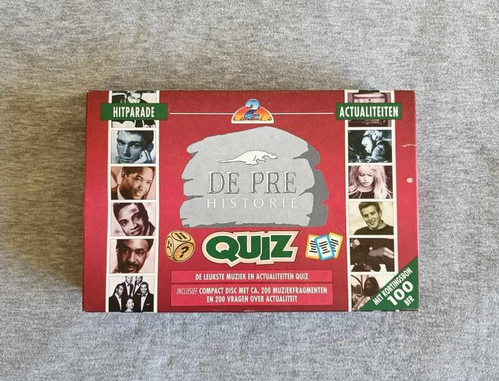 Gezelschapsspel - De pre historie quiz - Radio 2 - Spel - €2, Hobby en Vrije tijd, Gezelschapsspellen | Bordspellen, Gebruikt