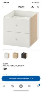 Kallax Ikea ladeinzet - nieuw in verpakking, Huis en Inrichting, Kasten | Ladekasten, 1 of 2 laden, Ophalen, Zo goed als nieuw
