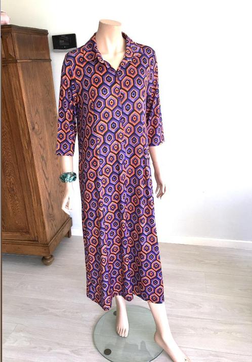 New Collection - Kleurrijke Hemdjurk – Maat M/L – Uniek S, Kleding | Dames, Jurken, Zo goed als nieuw, Maat 38/40 (M), Overige kleuren