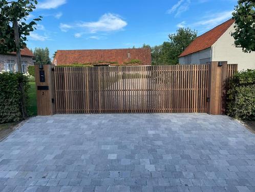 Hardhouten Tuinpoort, Tuin en Terras, Tuinpoorten, Nieuw, Draaipoort, Hout, Ophalen of Verzenden