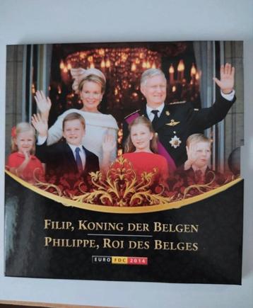 Belgique - Série complète Euro FDC 2014-Philippe,Roi des Bel, Enlèvement ou Envoi, Monnaie