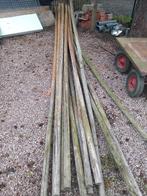 13 CONISCHE HOUTEN LANGE PALEN 6,9 M LANG, Tuin en Terras, Palen, Balken en Planken, Ophalen, Gebruikt, 250 cm of meer, Palen