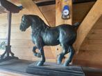Grand cheval de ferme en bronze coulé, Antiquités & Art, Enlèvement ou Envoi