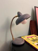 Lampe de bureau / Vintage / Ancienne / Gris et dorée, Antiquités & Art