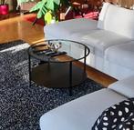 Salontafel rond, Huis en Inrichting, Ophalen, Zo goed als nieuw, Rond, Glas