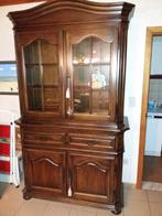 Eiken vitrinekast, Huis en Inrichting, Kasten | Vitrinekasten, Ophalen, Gebruikt, 100 tot 150 cm, 200 cm of meer