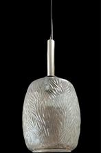 vintage Scandinavische "Frosted Glass" hanglamp, Huis en Inrichting, Lampen | Hanglampen, Ophalen, Gebruikt, Vintage Scandinavische "Frosted Glass" hanglamp
