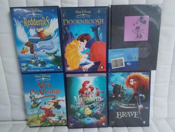 5 Walt Disney dvd’s + gratis vriendenboekje 