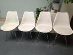 4 witte eetkamer stoelen, Huis en Inrichting, Ophalen, Gebruikt