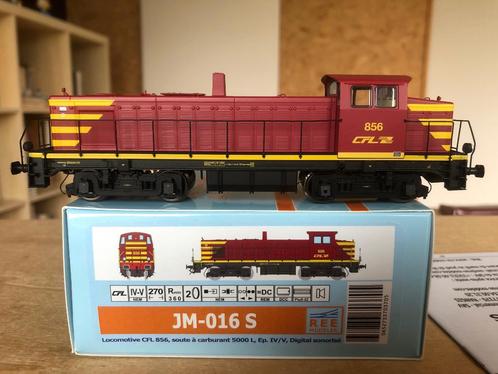 REE JM-016S CFL LOCOMOTIVE DIESEL 856 EP IV/V HO DIGITAL SOU, Hobby en Vrije tijd, Modeltreinen | H0, Zo goed als nieuw, Locomotief