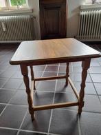 Eiken bijzettafel, Huis en Inrichting, Minder dan 55 cm, Gebruikt, Vierkant, Landelijk