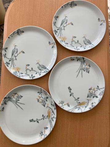 4 Vintage borden Villeroy en Boch, €12 voor 4, diameter 27cm beschikbaar voor biedingen