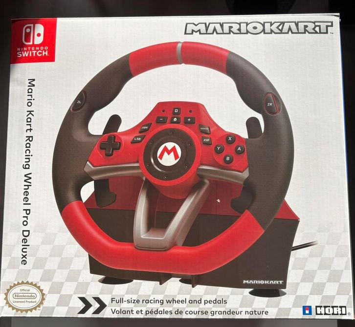 Mario Kart Racing Wheel Pro Deluxe, Games en Spelcomputers, Spelcomputers | Nintendo Switch, Zo goed als nieuw, Ophalen