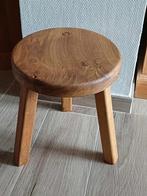 Vintage handgemaakt massief eiken krukje zie objecten, Ophalen, Zo goed als nieuw, Hout
