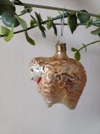Oude vintage kerstbal van glas schaap, Diversen, Kerst, Ophalen of Verzenden, Zo goed als nieuw