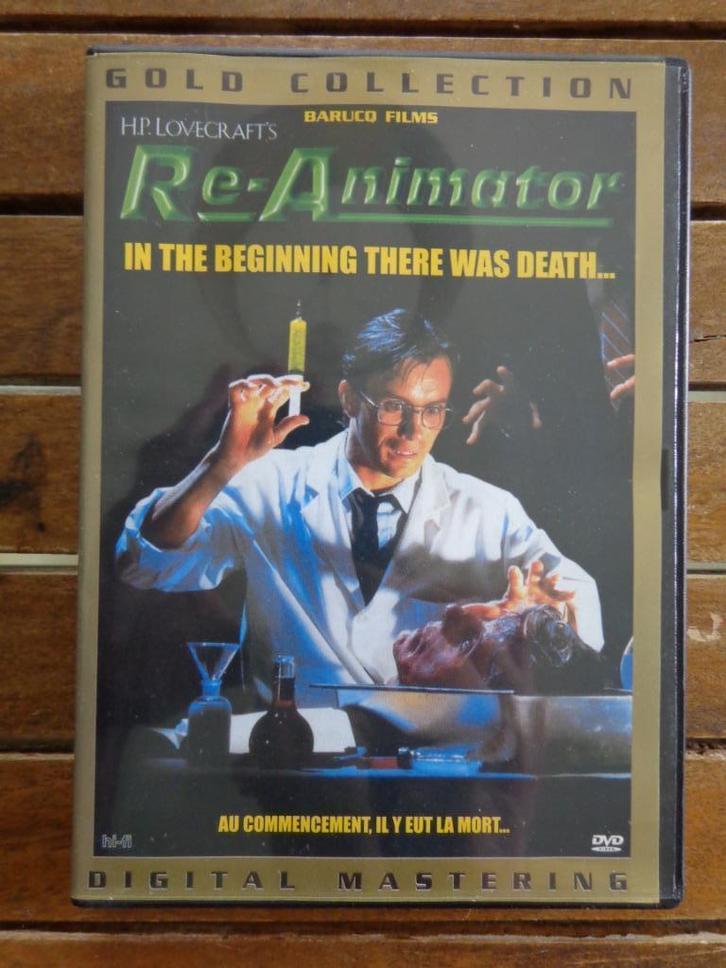 )))  Re-Animator  //  H.P. Lovercraft  (((, Cd's en Dvd's, Dvd's | Horror, Zo goed als nieuw, Overige genres, Vanaf 12 jaar, Ophalen of Verzenden