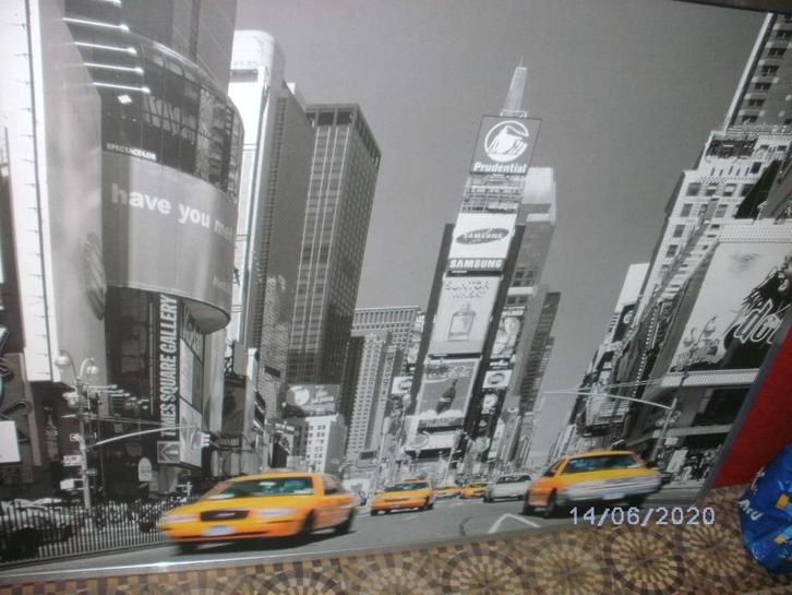 Garageverkoop Groot schilderij van New York City, Diversen, Rommelmarktspullen, Zo goed als nieuw, Ophalen