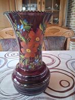 rode vaas, Huis en Inrichting, Woonaccessoires | Vazen, Ophalen, Minder dan 50 cm, Rood, Glas