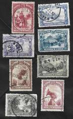8 Zegels 1931 Inheemse Mensentypen, dieren Belgisch Congo, Postzegels en Munten, Postzegels | Afrika, Ophalen of Verzenden, Overige landen