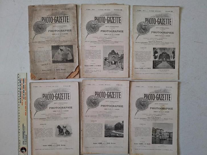Zeldzaam tijdschrift "Photo-Gazette" 9de jaargang 1898-1899, Boeken, Kunst en Cultuur | Fotografie en Design, Gelezen, Ophalen of Verzenden