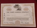 Vintage aandeel "The Times Mirror Company", 1967, Enlèvement ou Envoi, 1950 à 1970, Action